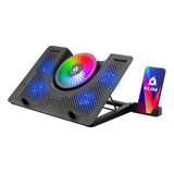 Klim Nova Rgb Laptop Cooling Pad Nuevo Enfriador De Portátil