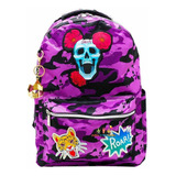 Mochila Urbana Atmpacks Polinesios Polinesios Color Lila/fiucsa Calavera 2019 19l