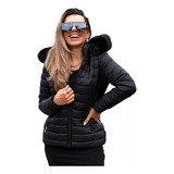 Jaqueta Blusa Feminina Puffer Forrada Impermeável Inverno