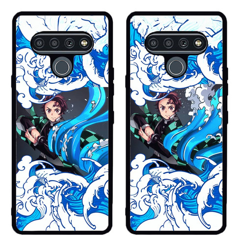 Funda Demon Slayer 13 Con Movimiento Compatible Con LG