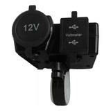 Adaptador 2 Usb Toma 12v Cargador Moto Cuatri 3.1a Full