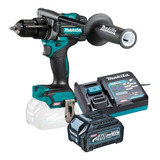 Parafusadeira Furadeira Bateria 40v Hp001 Makita Carrg Rapid Cor Azul-turquesa 110v