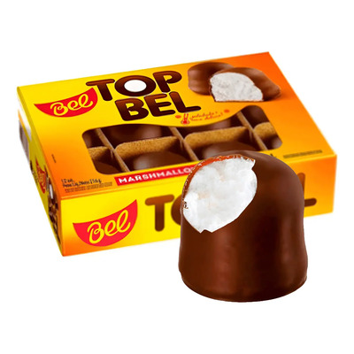 Kit 2 Top Bel 216g Chocolate 12 Unidades Cada | Frete grátis
