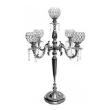 Candelabro Para Velas Plata  M2 60cm  #60505s 