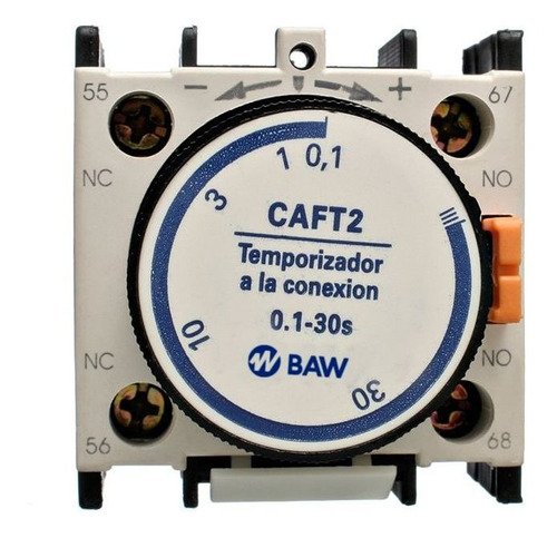 Temporizador Para Contactor 0.1 A 30 Segundos 1nc+1na Baw C