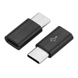 2 Adaptadores Micro Usb A Usb C Macho Para Carga