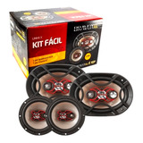 Kit Fácil Falante Linha X Bravox 6 + 6x9 240w Rms Prático