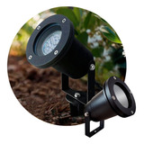 Spot Embutir O Aplicar Exterior Para Piso Led Gu10 Negro