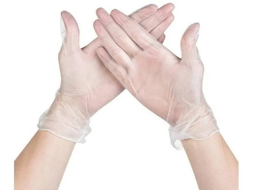 Guantes De Vinilo Descartables Sin Polvo Caja X100 Unidades