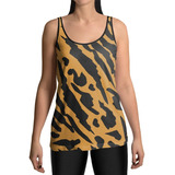 Regata Feminina Dry Fit Academia Animal Print Onça Zebra