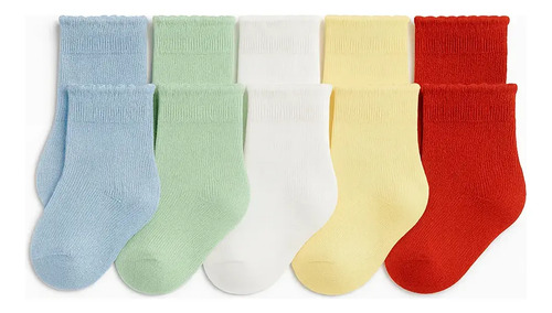 Kit 12 Pares Meias Bebê Recém Nascido Lisa Simples Fina | MercadoLivre