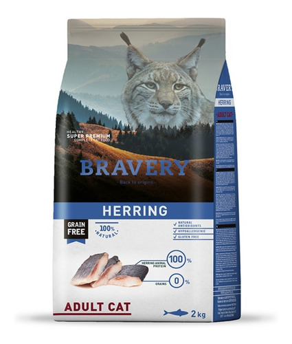 Bravery Herring Gato Adulto 2 Kg