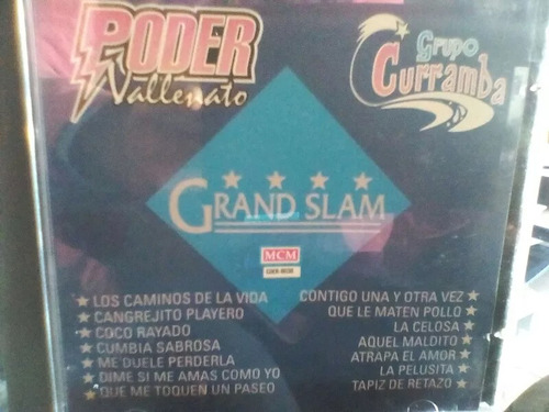 Cd Grupo Curramba Grand Slam Poder Vallenato Mcm 96 Cumbia