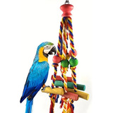 Juguete Para Masticar Loros Y Pájaros Con Cuerdas De Colores