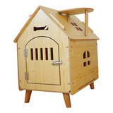 Casa De Madera Para Mascotas, Jaula Para 51cmx37cmx52cm