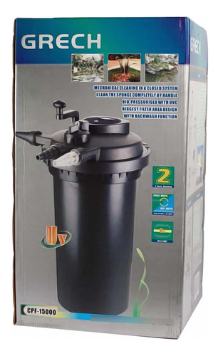 Sunsun Filtro Pressurizado Cpf 15000 C Uv 18w P/ Lago Tanque