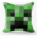 Almohada Cojin Decorativo Minecraft Creeper 40x40 Cm