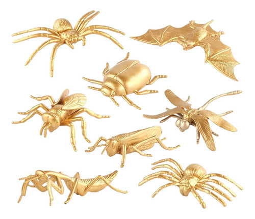 Mini Modelo De Animales Figuras Juguete 8 Piezas De Insectos