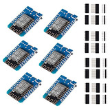 6 Módulos Esp8266 Esp12f Wifi Mini D1 Placas De Desarr...