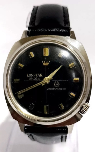Hermoso Reloj Suizo Lonstar De Lux '80s Antíguo No Hugo Boss