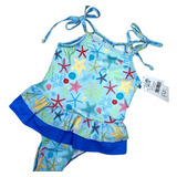 Maio Estampado Sainha Infantil Moda Praia/ Piscina - Mônica 