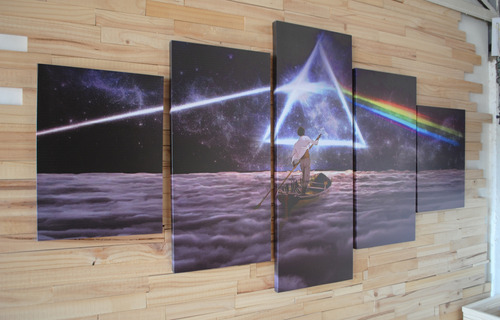 Cuadros Polipticos De 150x80 Pink Floyd Bastidor Madera