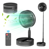 Ventilador Plegable Con Led Nocturno Silencioso Para Acampar