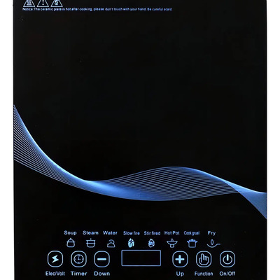 Parrilla Electrica De Induccion 2200w Control Táctil Cocina Color Negro | Meses sin interés