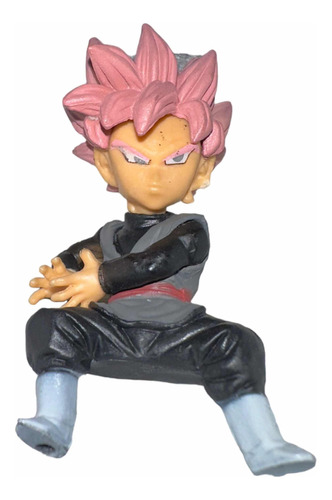 Goku Black Mini - Black Goku Cabello Rosado Mini Figura