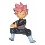 Goku Black Mini - Black Goku Cabello Rosado Mini Figura