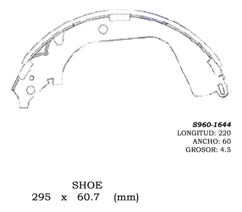 Bandas De Freno Chevrolet Silverado 1500 2002-2003-2004 S960 Foto 2