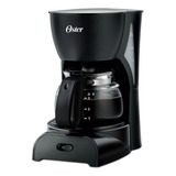 Cafetera Negra Oster De 4 Tazas Color Negro 127v