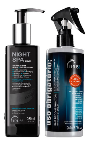 Night Spa 250ml + Uso Obrigatório Reconstrutor Capilar 260ml