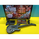 Consola Ps2,1 Control,guitarra Guitar Hero,2 Juegos A Elegir