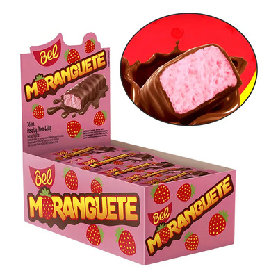 Chocolate Moranguete 468g C\u002F36 Unidades 13g - Bel | MercadoLivre