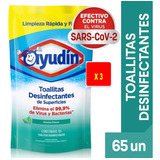 Toallitas Desinfectantes Ayudin X 3 Paquetes