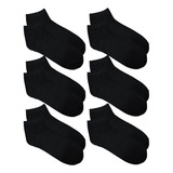 6 Pares Calcetines Negro Corto Calcetas Sport 40 A 43