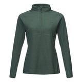 Poleron Mujer Lippi Jacaranda Nano-f 14 Zip Verde Oscuro