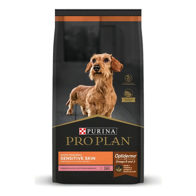 Alimento Pro Plan OptiDerma Sensitive Skin Adult para perro adulto de raza pequeña sabor salmón y arroz de 7.5 kg | Envío gratis