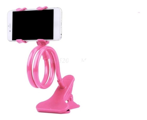 Suporte Universal Celular Rosa Haste Flexível Mesa Cama 