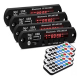 4 X Placa Decodificadora Bluetooth Usb P/ Caixa Ativa Mp3 