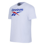 Remera Reebok Big Stacked Logo Blanca Solo Deportes