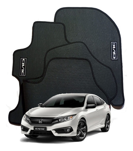 Jogo De Tapete Pvc New Civic 2007 2008 2009 2010 2011 2012