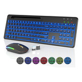 Teclado Y Mouse Inalmbricos Con Retroiluminacin De 7 Colores