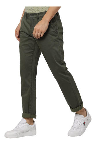 Pantalón Stretch Vestir Casual Para Hombre Chinos Slim Nyd