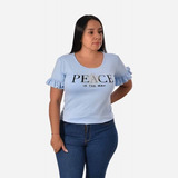 Blusa Dama Plus Peace Is The Way