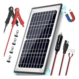 Cargador De Batería Solar Magnético De 10 W Y 12 V, C...