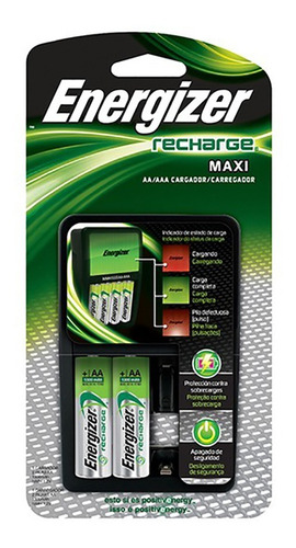 Cargador De Pilas Energizer Aa/aaa + 2 Pilas Aa Recargables