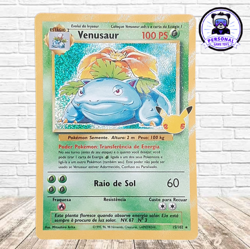 Venusaur (03-25) Celebrações Carta Foil Tcg Pokémon