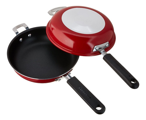 Cuisinart Rojo 25 Cm Doble Sartén P Frittata Antiadherente